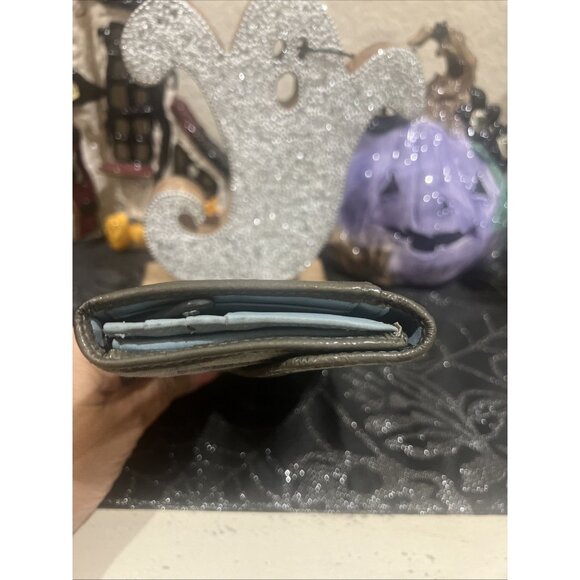 Coach Olive Green Dotted Signature Leather Checkbook Wallet - Picture 4 of 13